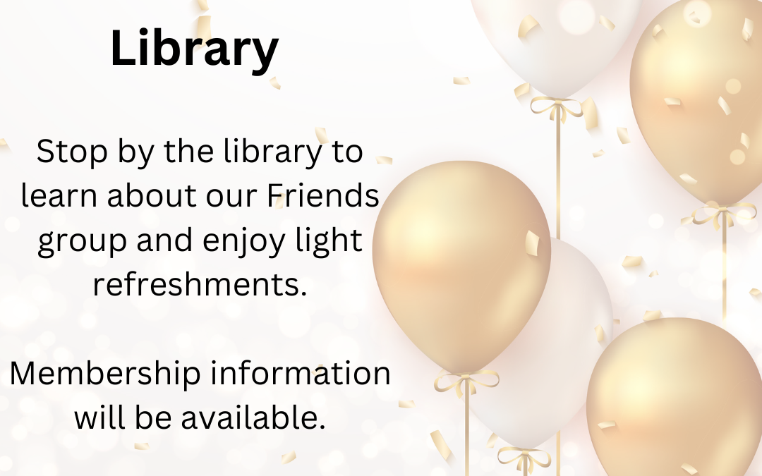 Friends of Altoona Public Library Information and Refreshments