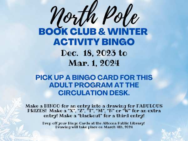 North Pole Book Club & Winter Activity Bingo