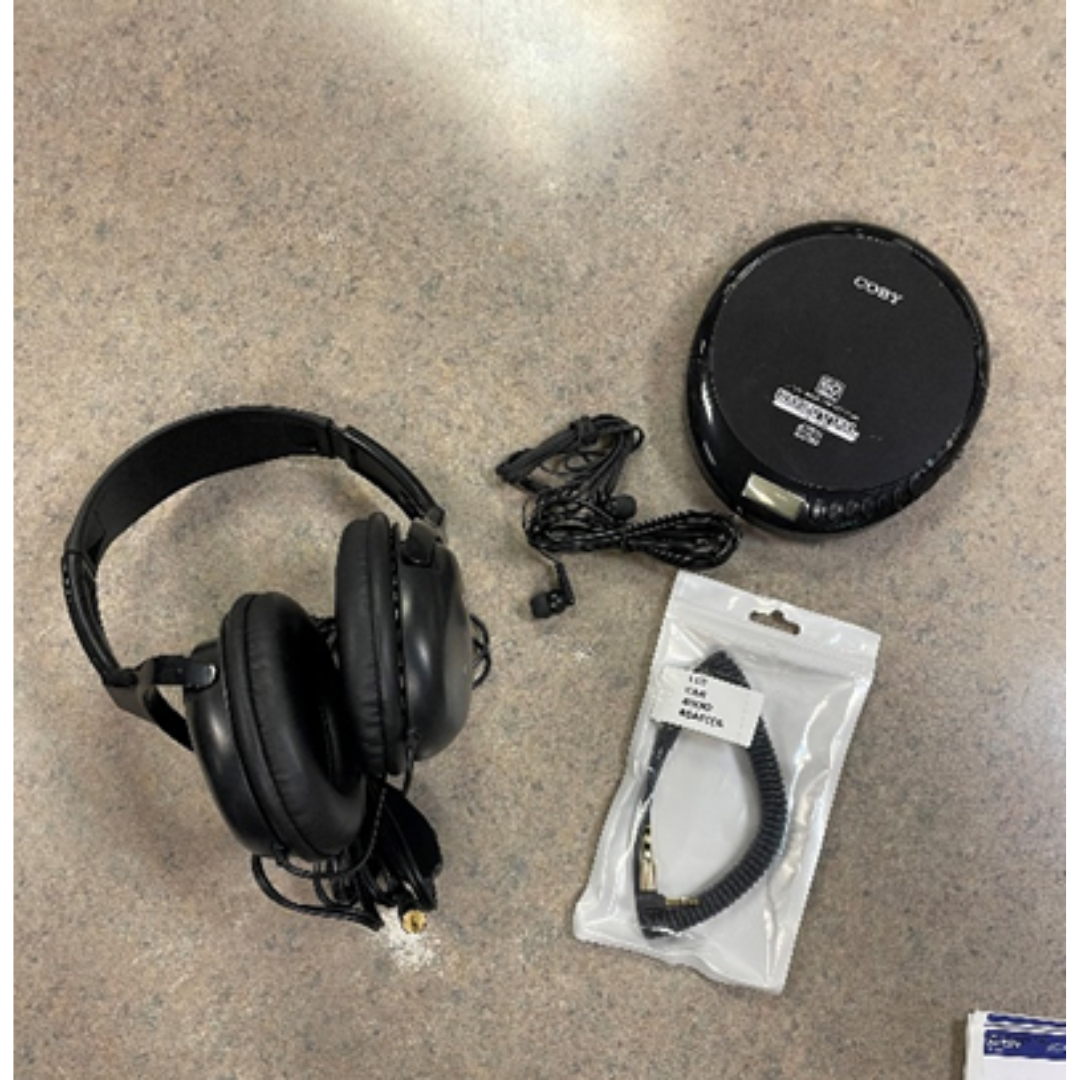 cd player and headphones kit