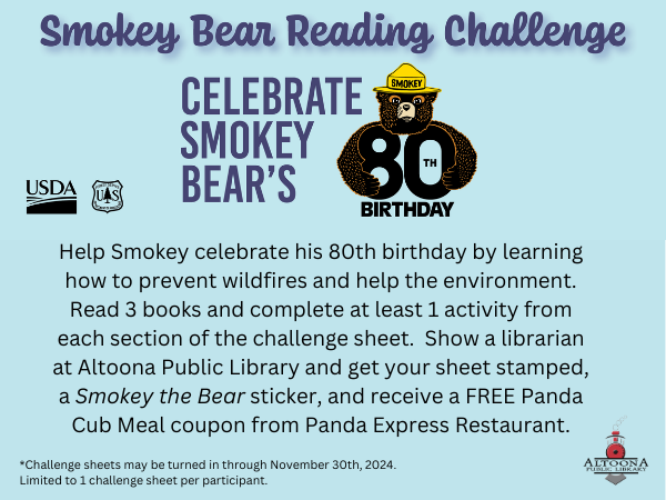 Smokey the Bear Reading Challenge