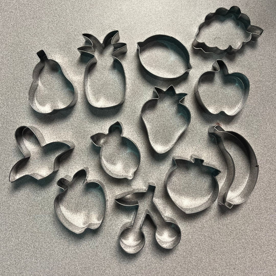 metal fruit cookie cutters